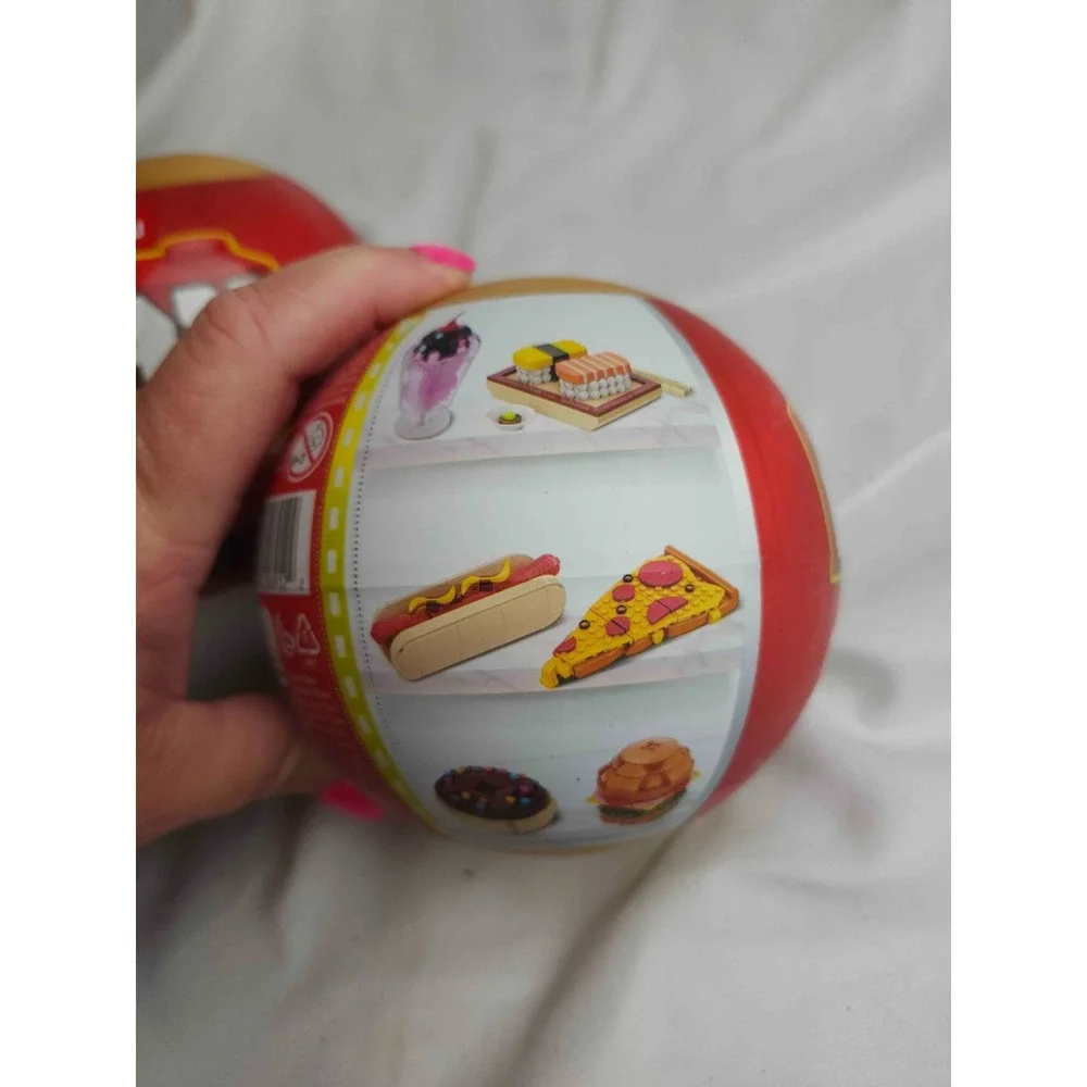 Zuru MAX Snacks Pizza Building Bricks Set 114 Pcs Mystery Toy Capsule Sealed New
